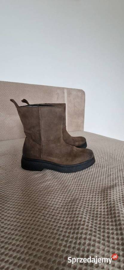 buty trapery zimowe kozaki rom 3839 skóra Kraków