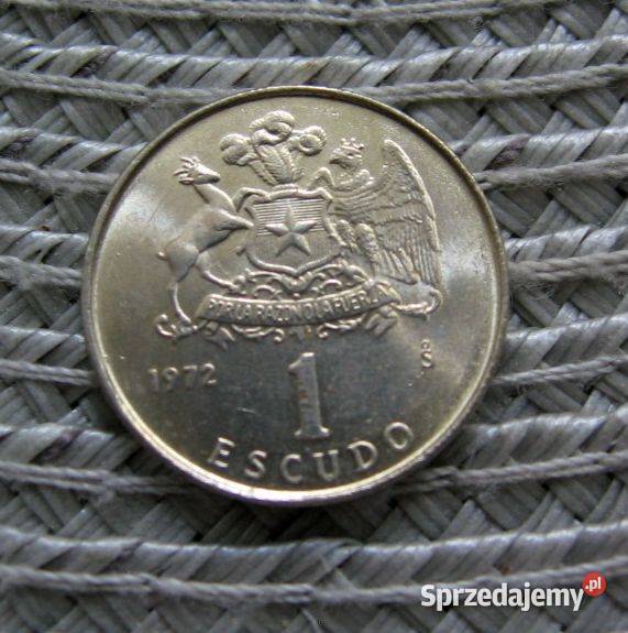 Chile 1 Escudo 1972r Ładna Kalisz