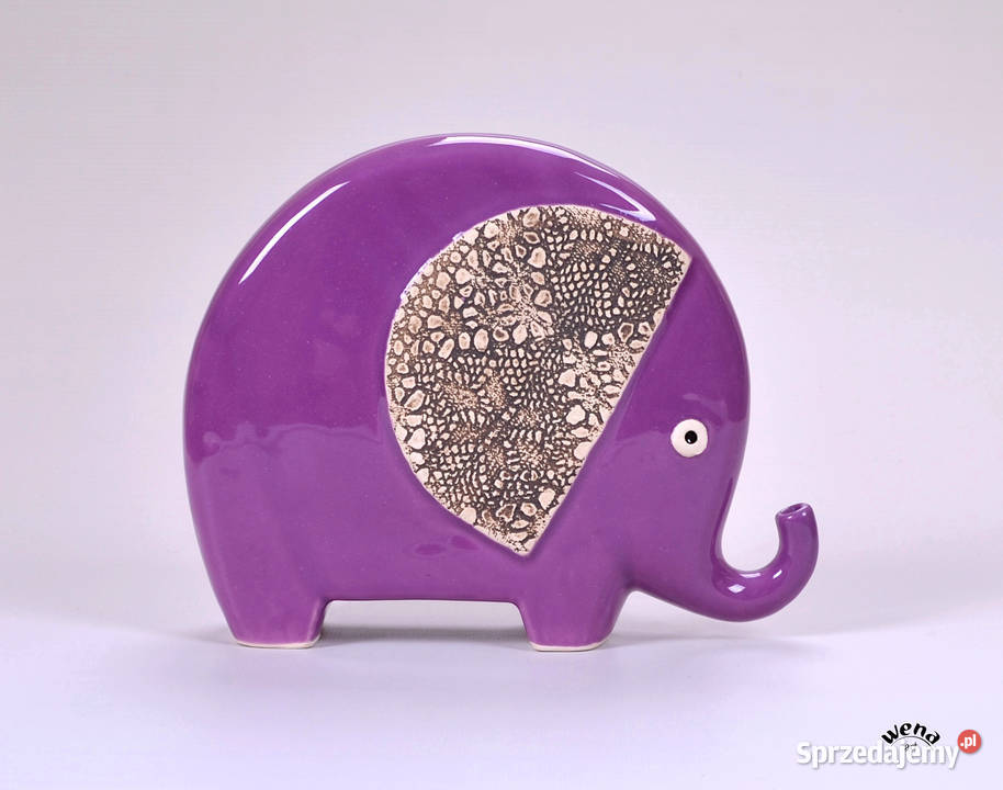 Słoń ceramiczny figurka słonia rzeźba słonia mazowieckie