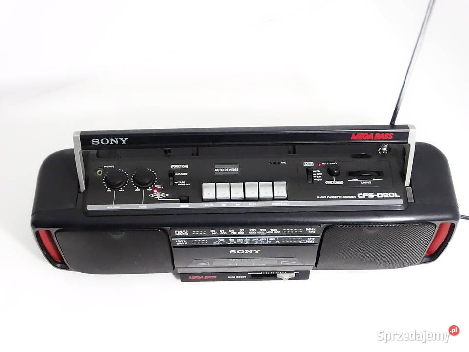 Sony CFSD20L klasyczny radiomagnetofon z lat 90 Radioodtwarzacze lubelskie Biłgoraj sprzedam