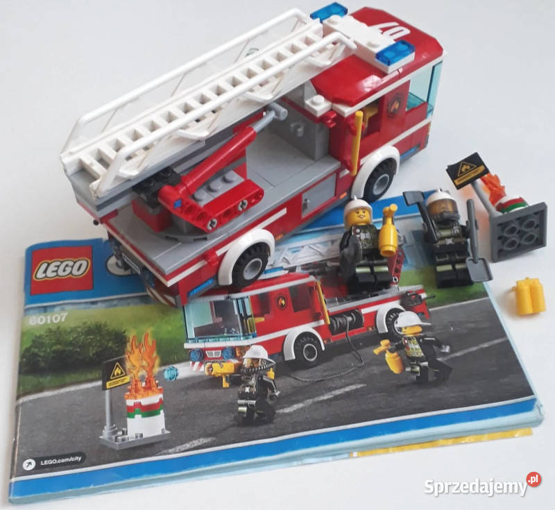 Klocki LEGO city straż pożarna 60107 wóz lubuskie Nowa Sól sprzedam