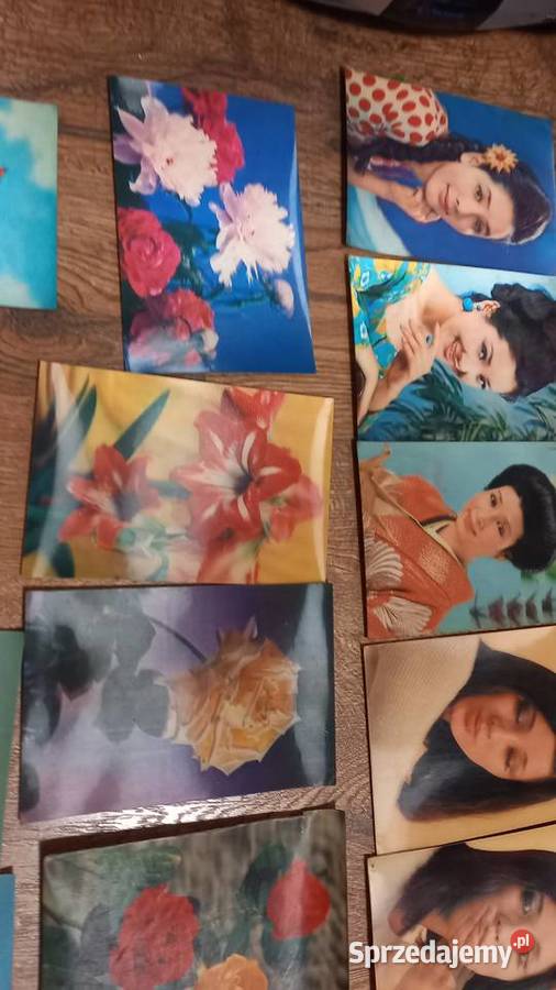 Kartki pocztówki 3d trójwymiarowe prl vintage Tychy