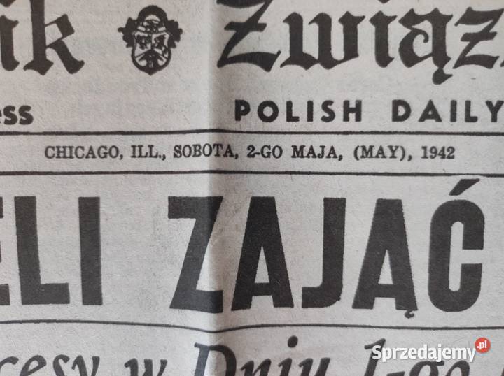 archiwalny egzemplarz polonijnej gazety Dziennik Kielce