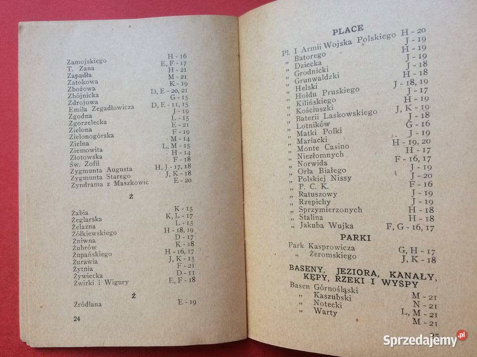 843 Skorowidz Do Planu Miasta Szczecina Szczecin