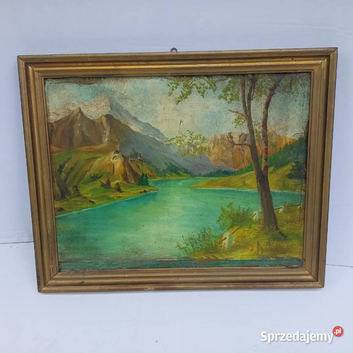 Pejzaż Stary Obraz Zabrze