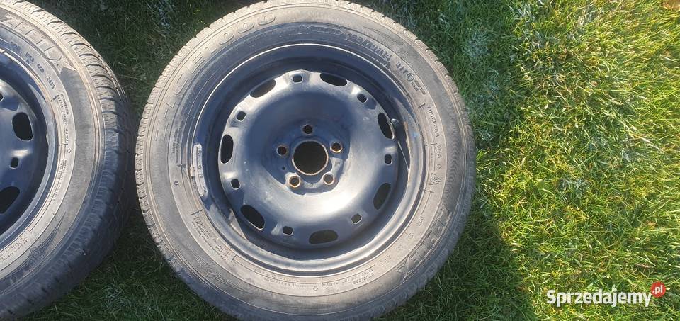 4x 14 5x100 ET 35 5Jx14H2 felgi stalowe opony sprzedam