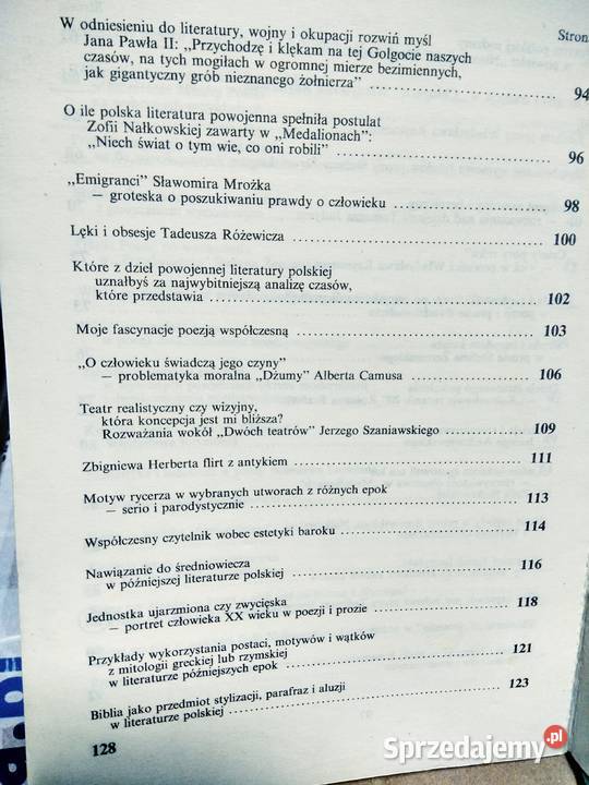 Wypracowania polski korepetycje antykwariat mazowieckie Warszawa sprzedam