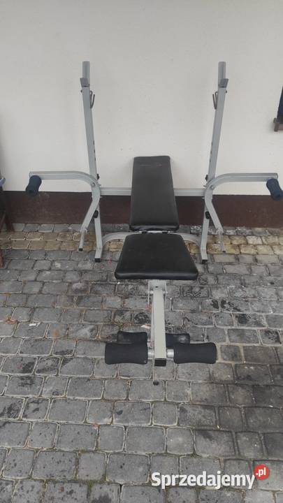 Wielofunkcyjna ławka do ćwiczeń sztanga talerze Stypułów sprzedam