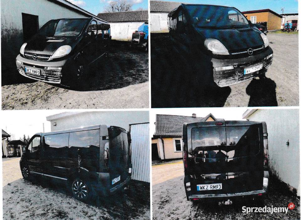 Syndyk sprzeda Opel Vivaro 50 ceny oszacowania 101KM mazowieckie Cychrowska Wola