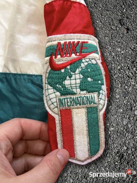 VINTAGE NIKE BOMBER JACKET 1990S BLUE SIZE L Łowicz