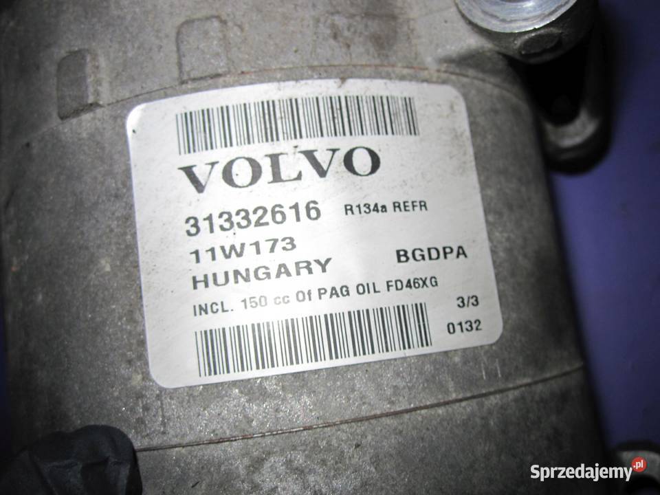 Volvo S60 16 B 11R 150 B4164T3 31332616 osobowe