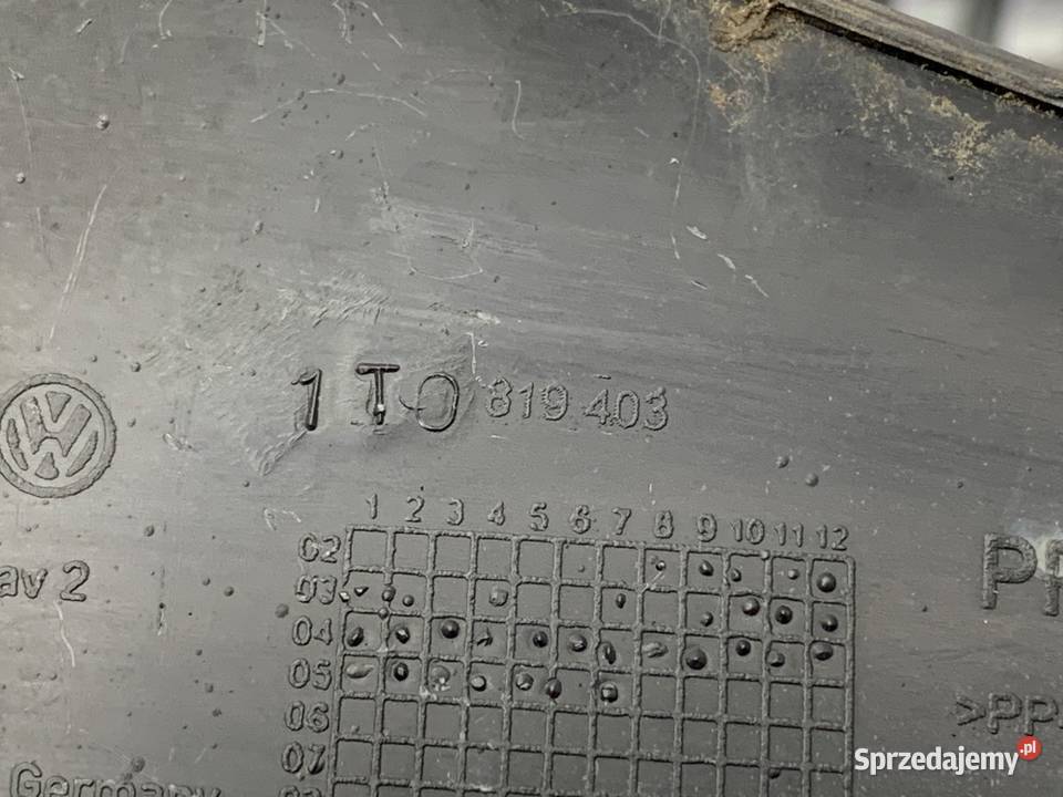 PODSZYBIE VW TOURAN 1T0819403 Minivan 0310 osobowe sprzedam