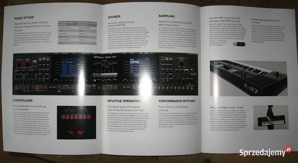 Roland digital pianos catalogs brochures Roland