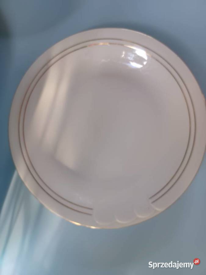 Białe talerzyki deserowe Wawel 6 Łódź