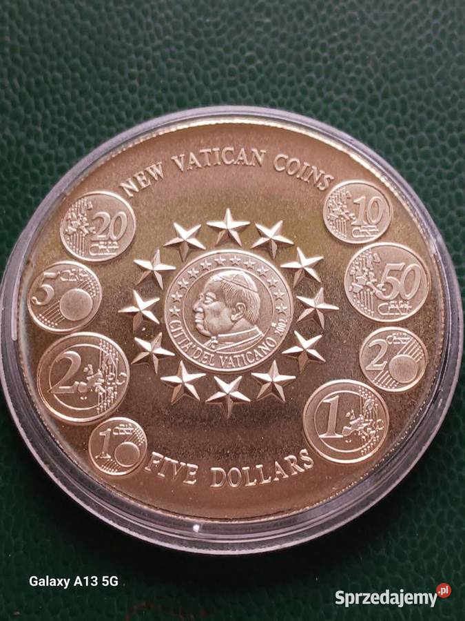 5 Dolarów Liberia 2004 r Mennicze Lustrzane wielkopolskie Konin