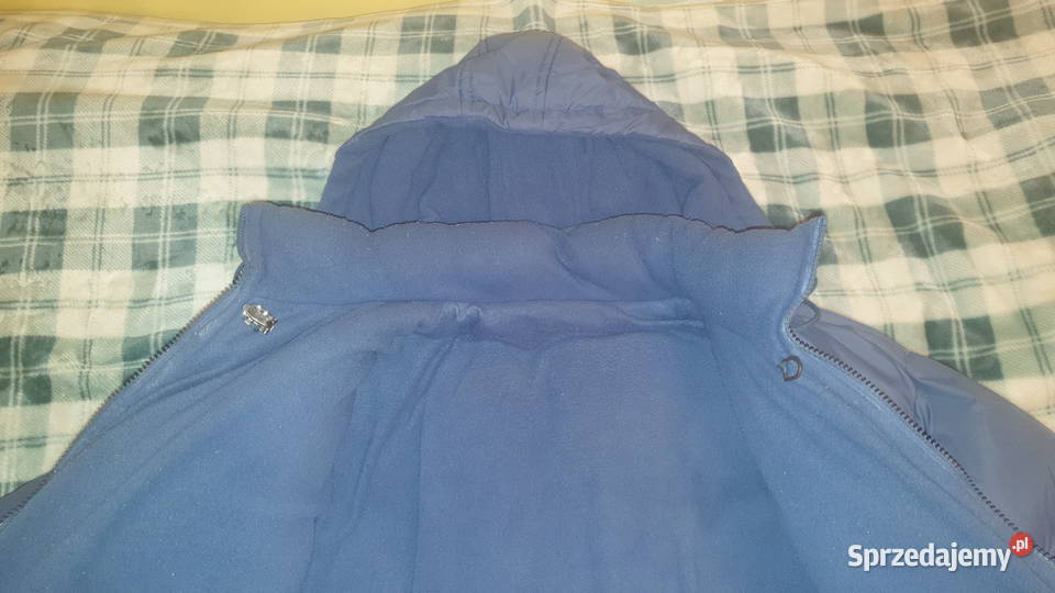 Ciepła kurtka zimowa niebieska fioletowa Warszawa sprzedam