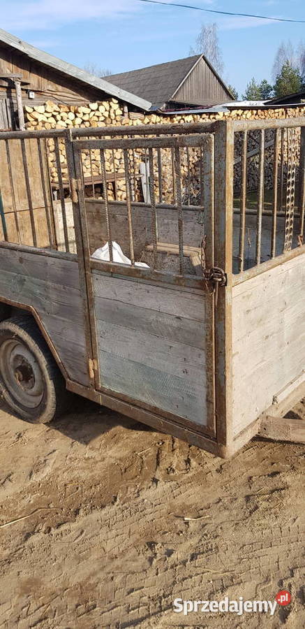 Przyczepa dwukółka do przewozu zwierząt Pozostałe Bobrowniki