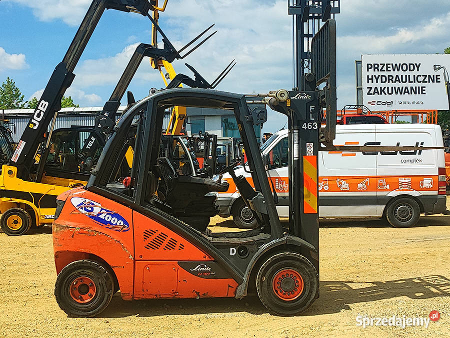Wózek widłowy Linde H30D02 3 tony triplex 465 m diesel Kęty