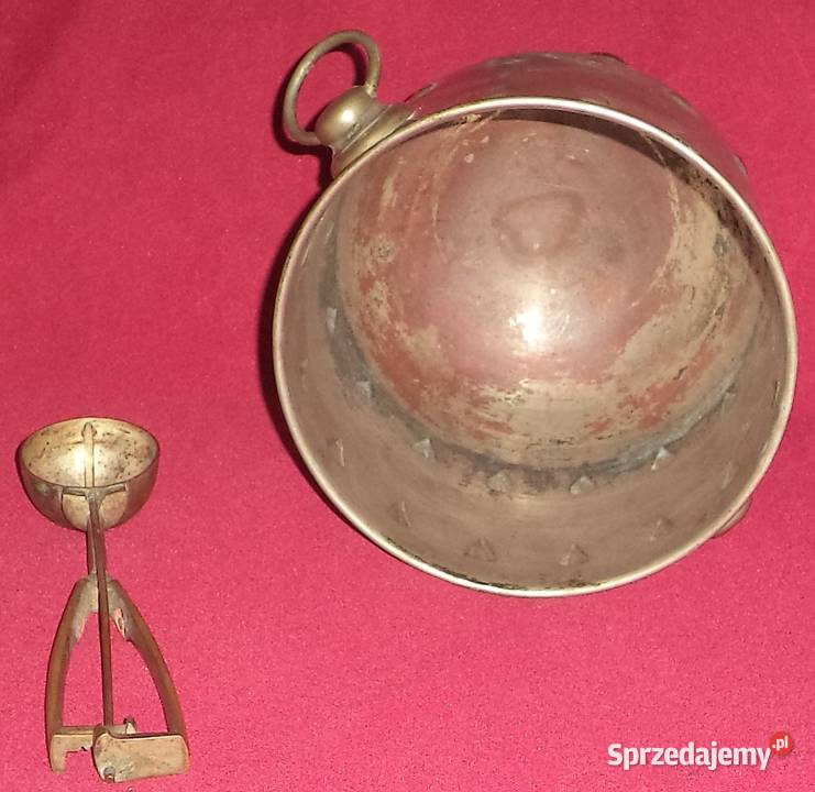 Stara gałkownica łyżka wiaderko do lodu punca śląskie