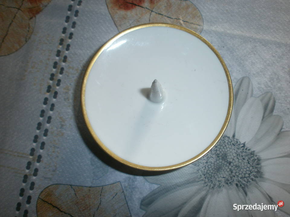 PORCELANA ŚWIECZNIK NA DUŻĄ ŚWIECZKĘ BAVARIA Dekoracje i ozdoby Zielona Góra