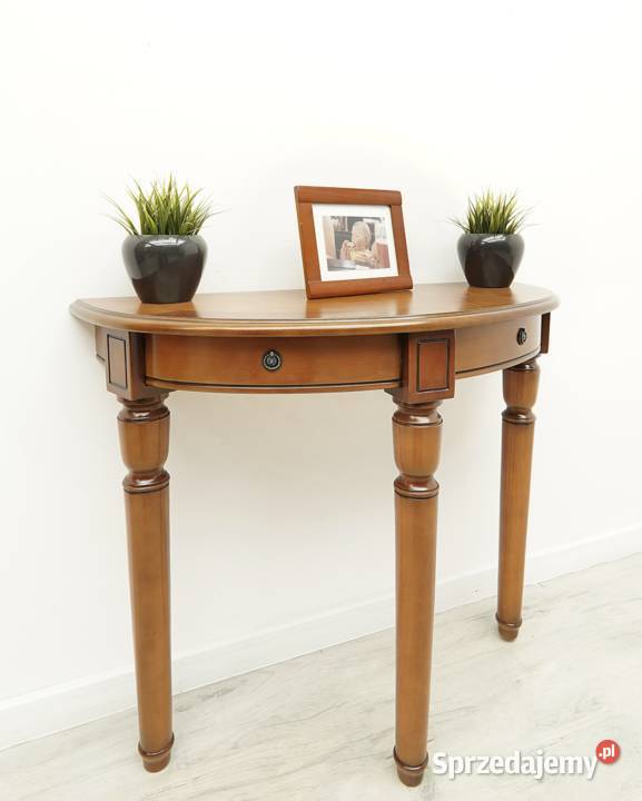 Stylowa półokrągła konsola renowacji Jerka