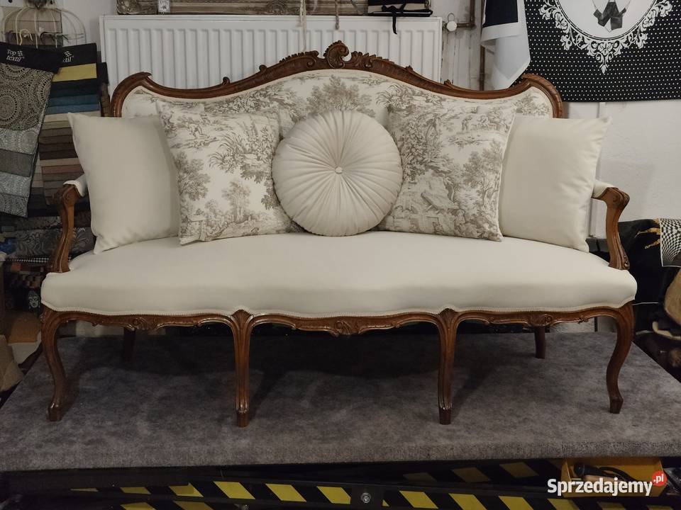 Stylowa sofa ludwikowska retrovintage 101cm Goleniów sprzedam