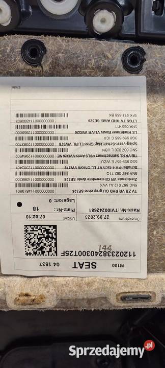 SEAT TARRACO VW TIGUAN II BOCZEK DRZWI PRAWY