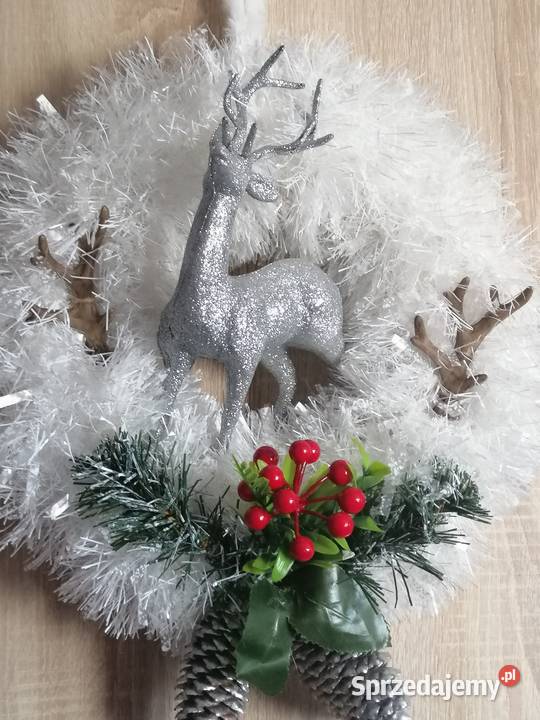 Wianek świąteczny na drzwi Ozdoby Katowice sprzedam