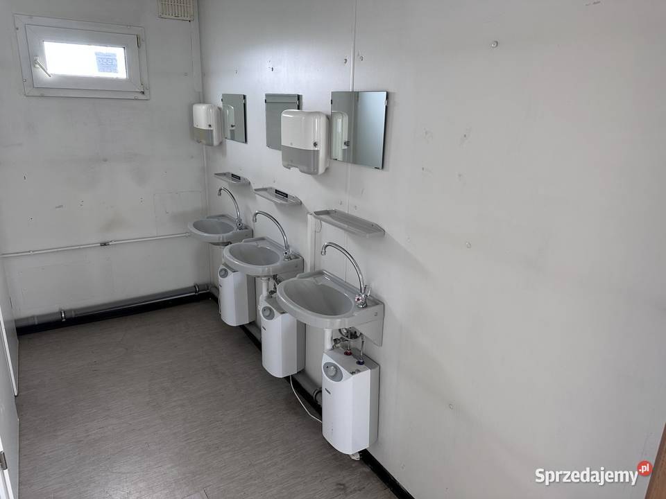 KONTENER SANITARNY 8x KABINA WC 6x UMYWALKA 2x
