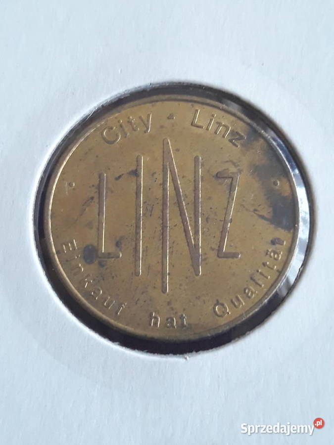 Żeton Austria Linz do parkomatu Numizmatyka Konin
