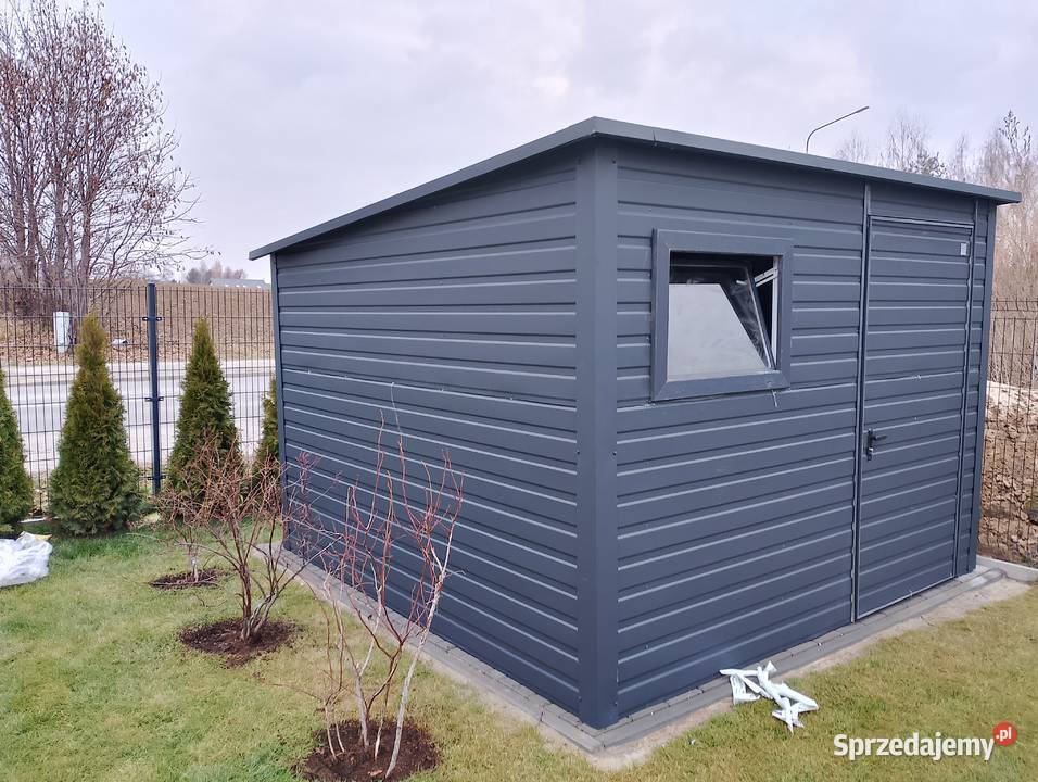 Mały GARAŻ BLASZANY Domek Ogrodowy SCHOWEK Świdnica