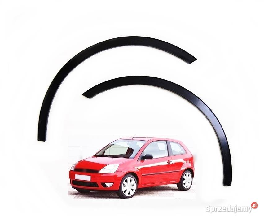 FORD FIESTA nakładki na błotnik czarny mat 4 Ostrów Wielkopolski