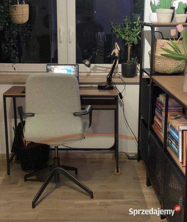 FJLLBO Stolik na laptop czarny 100x36 Biurka Krubin