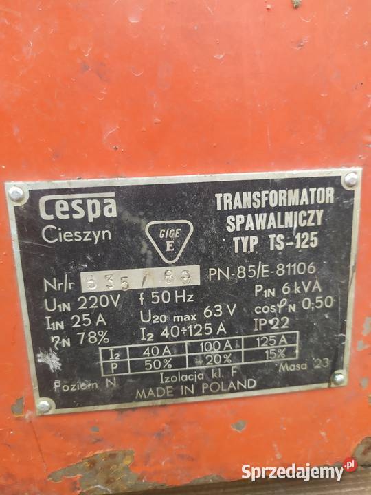 Spawarka CESPA Cieszyn TS125 Polska solidna Kielce