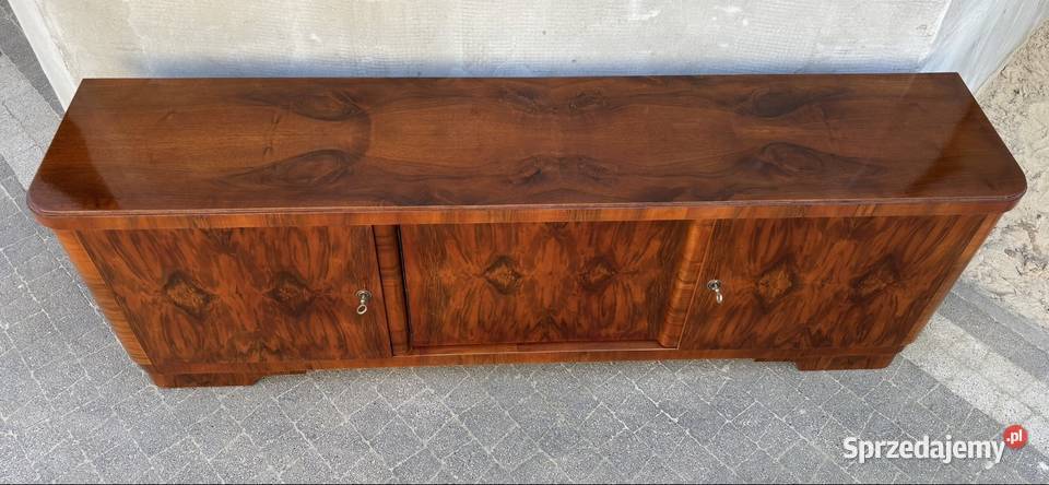 Komoda RTV Orzech 180 Art Deco Antyk Renowacji Wrocław