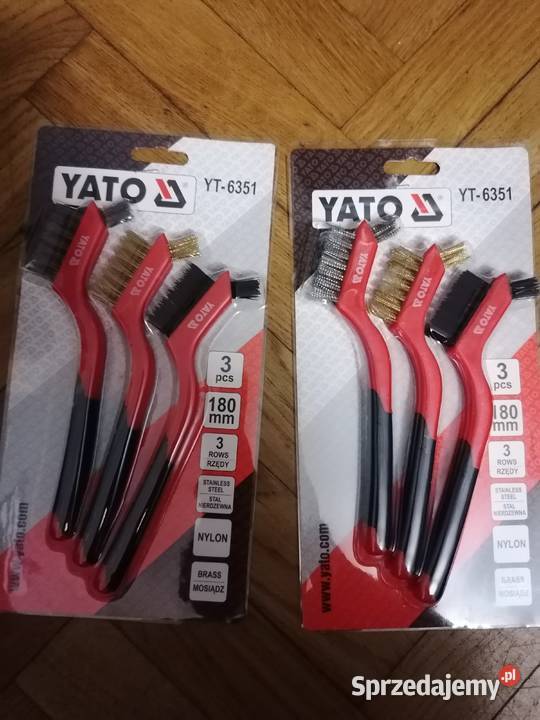 Szczotki druciane zestaw 3 Ręczne Gdańsk