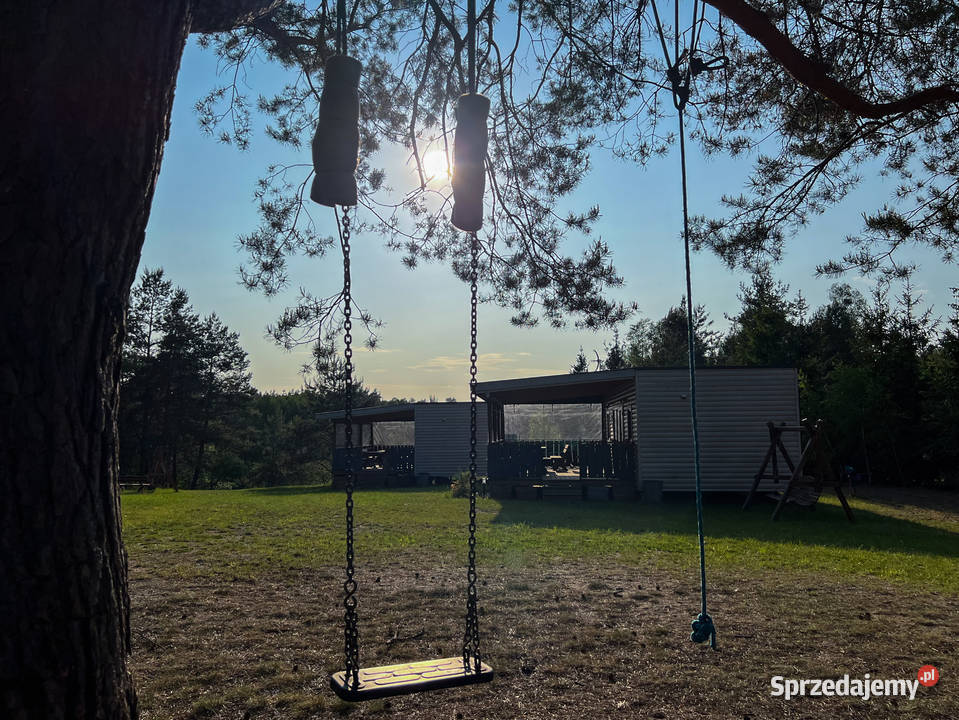 Domki drewniane rzeka kajaki Bory tucholskie Czarna Woda