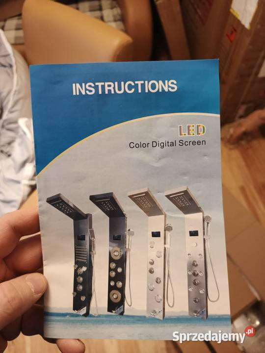 Led panel prysznicowy czarny sprzedam