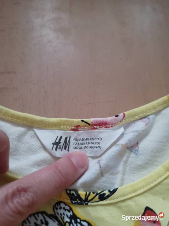Sukienka letnia dziewczynki HM motylki Szczecin