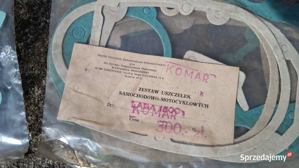 Uszczelki motocyklowe SimsonWSK 125Jawa 350Komar Chrzanów