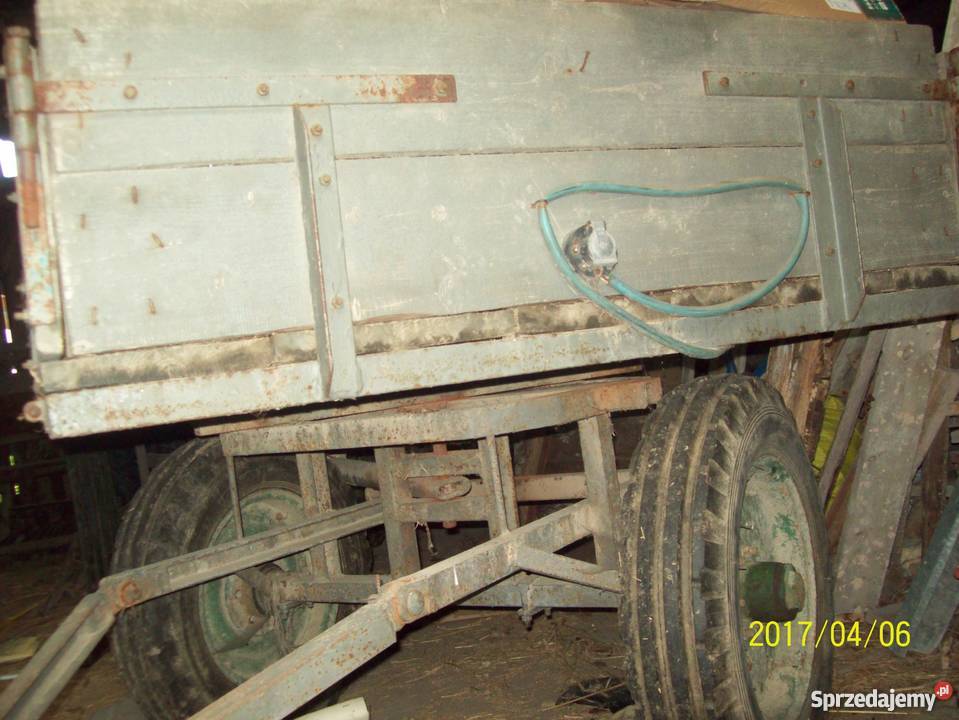 Przyczepa platforma rolnicza do traktora Tyczyn