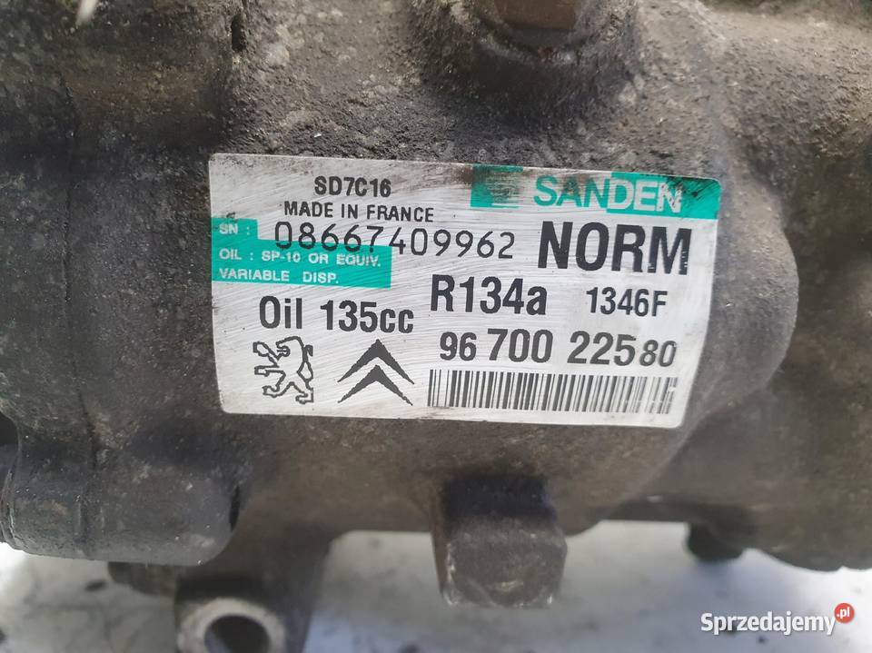 SPRĘŻARKA KLIMATYZACJI Peugeot 508 20 HDI lubelskie Chełm