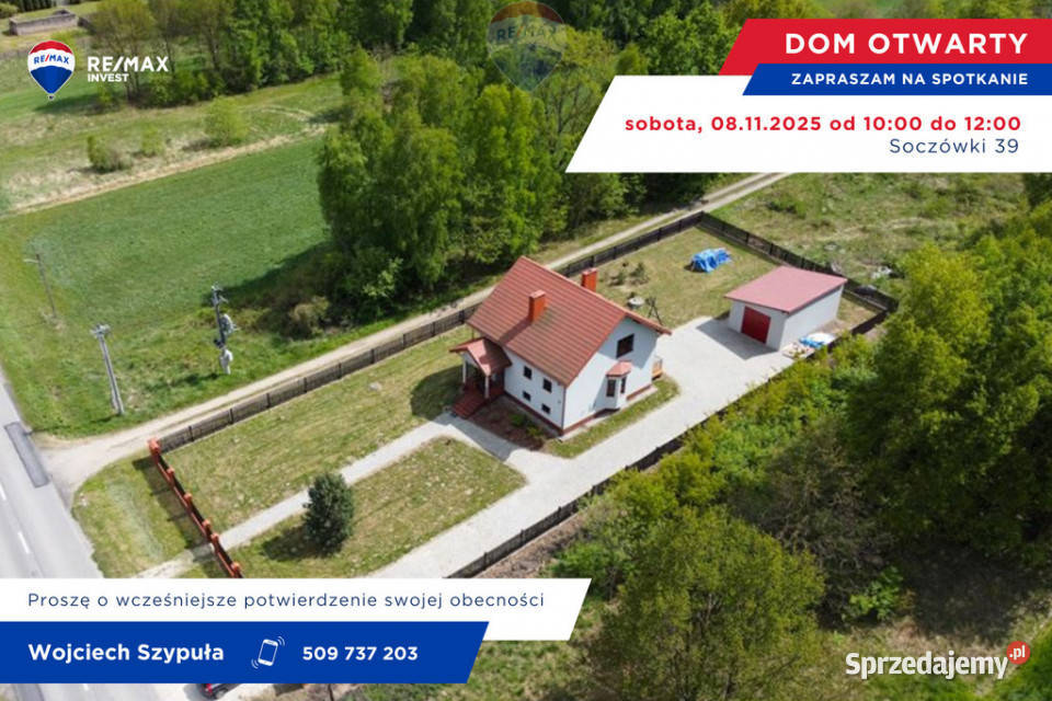 Dom 172 m2 na działce 1350 m2 Soczówki
