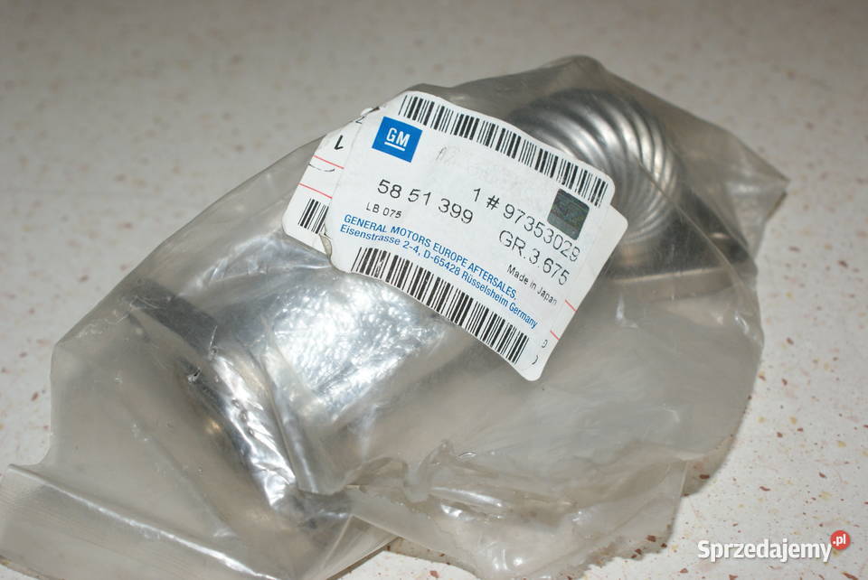 OPEL 58 51 399 RURA RECYLKULACJI SPALIN Pozostałe