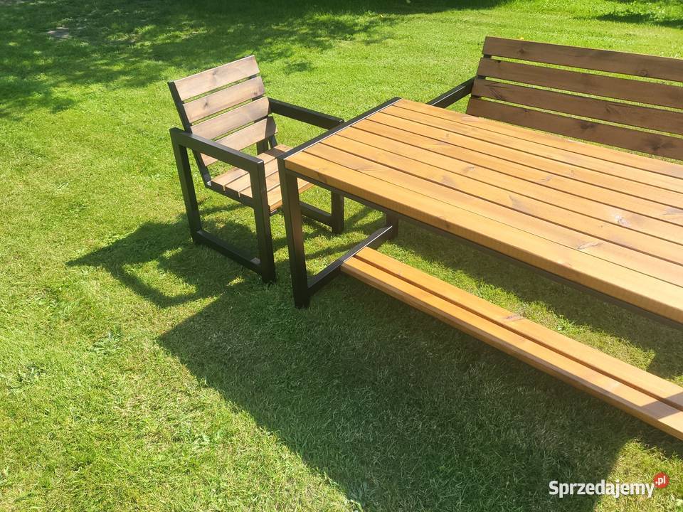 Meble ogrodowe loft industrial lawka Krzesło