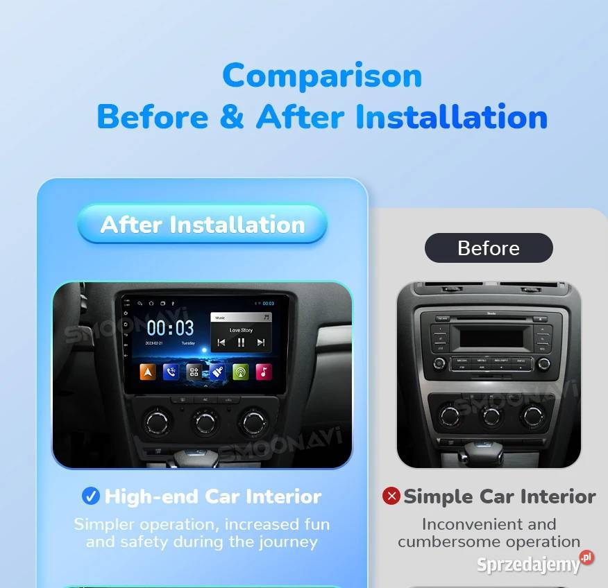 RADIO DO SKODA 10ANDROID WIFI GPS USB BT dolnośląskie Wrocław