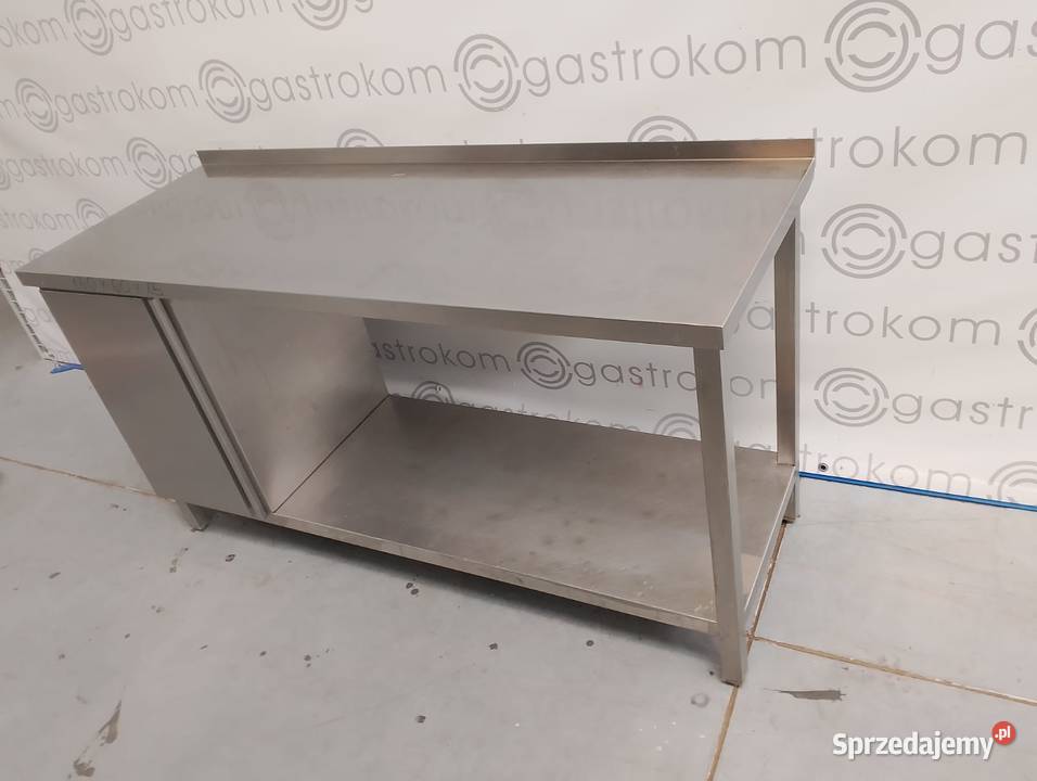 Stół z półką i szafkąL 160x60x85 Gastronomia dolnośląskie Wrocław sprzedam