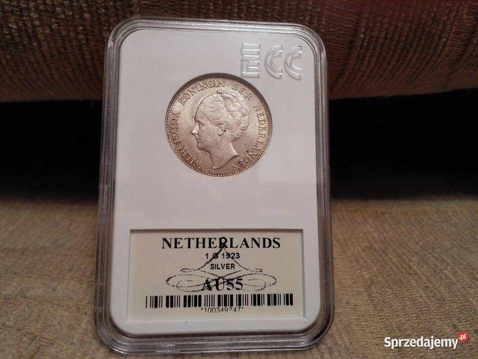 Holandia 1 Gulden 1923 srebro-opcja wysyłki