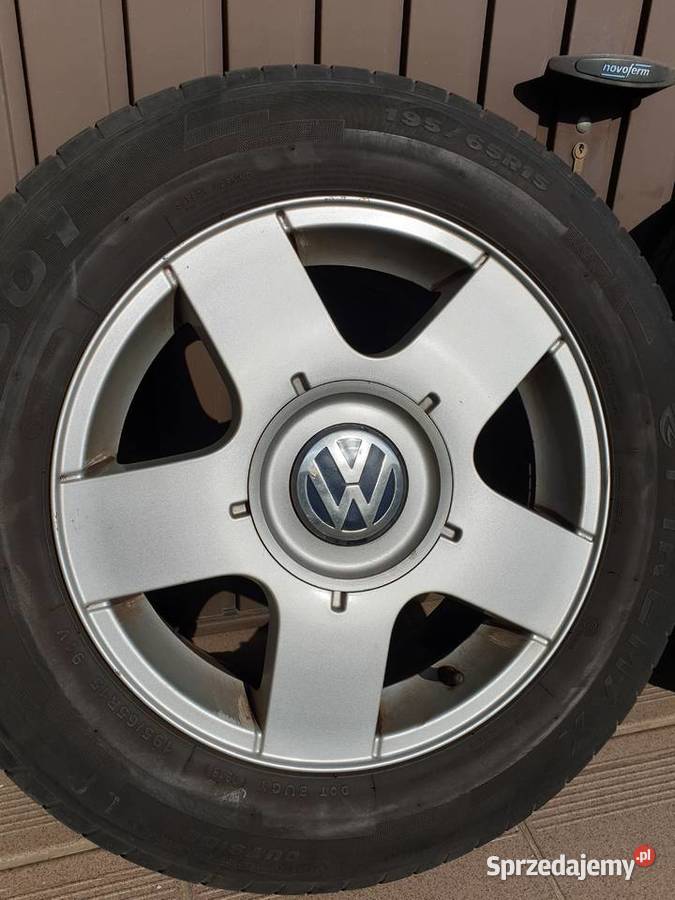 Felgi aluminiowe VW Golf 4 5x100 z oponami dolnośląskie Legnica