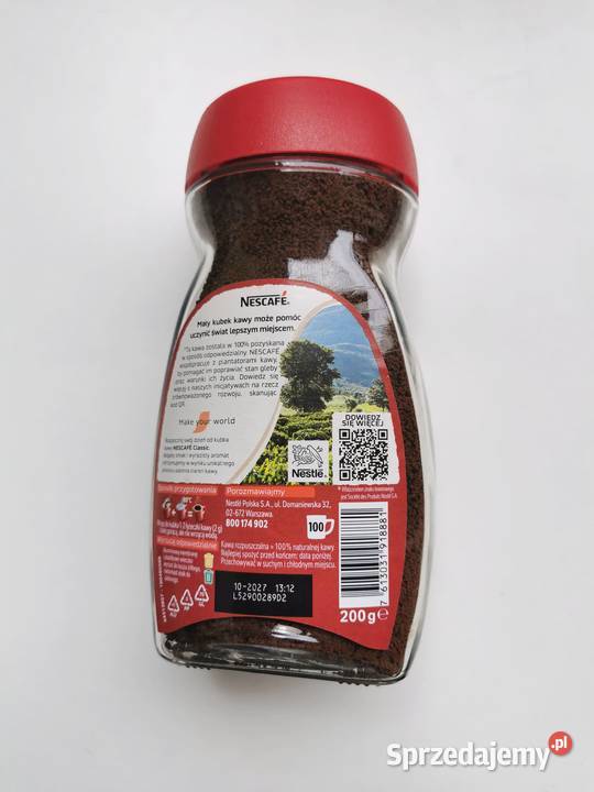 Kawa rozpuszczalna Nescafe classic 200 g małopolskie Kraków